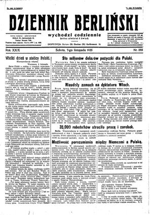 Dziennik Berliński vom 07.11.1925