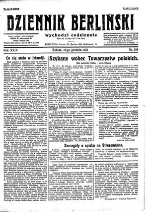 Dziennik Berliński vom 19.12.1925