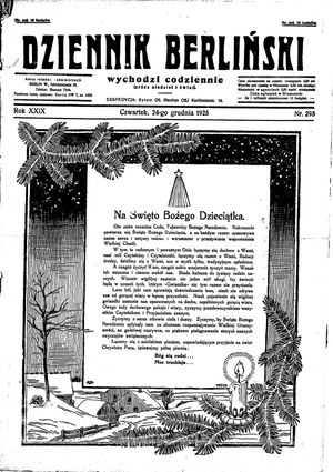 Dziennik Berliński vom 24.12.1925