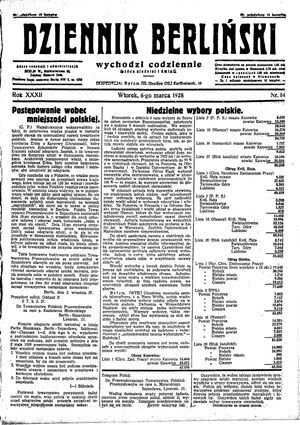 Dziennik Berliński vom 06.03.1928