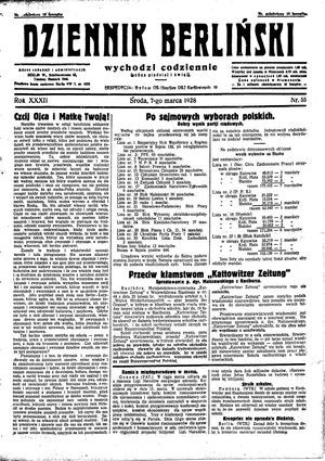 Dziennik Berliński vom 07.03.1928