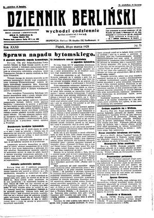 Dziennik Berliński vom 30.03.1928