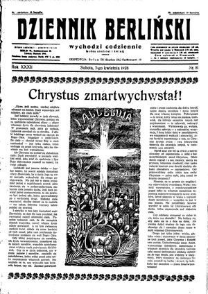 Dziennik Berliński vom 07.04.1928
