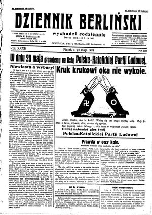 Dziennik Berliński vom 11.05.1928