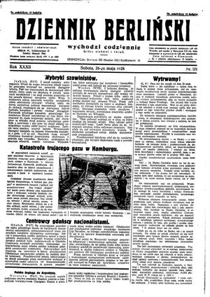 Dziennik Berliński vom 26.05.1928