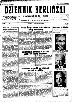 Dziennik Berliński vom 11.03.1930