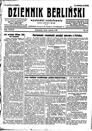 Dziennik Berliński vom 13.03.1930