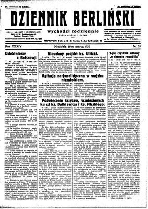 Dziennik Berliński vom 16.03.1930