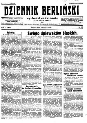 Dziennik Berliński vom 11.06.1930