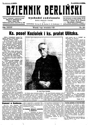 Dziennik Berliński vom 09.09.1930