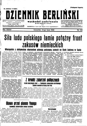 Dziennik Berliński vom 14.07.1932