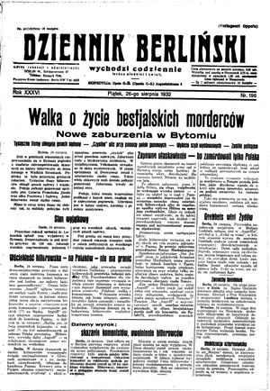 Dziennik Berliński vom 26.08.1932
