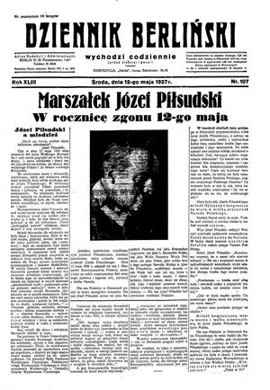 Dziennik Berliński vom 12.05.1937