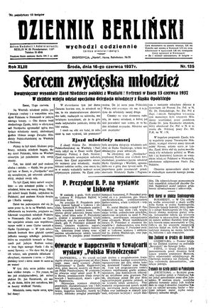 Dziennik Berliński vom 16.06.1937
