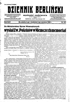 Dziennik Berliński vom 04.06.1938