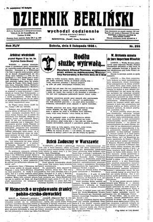 Dziennik Berliński vom 05.11.1938
