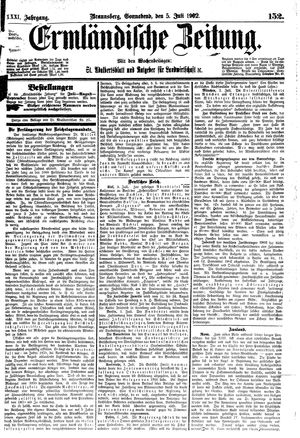 Ermländische Zeitung vom 05.07.1902