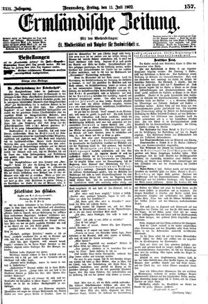 Ermländische Zeitung vom 11.07.1902