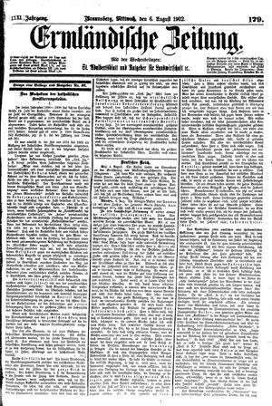 Ermländische Zeitung vom 06.08.1902