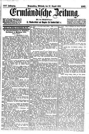 Ermländische Zeitung vom 27.08.1902