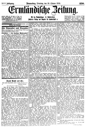 Ermländische Zeitung vom 28.10.1902