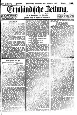 Ermländische Zeitung vom 01.11.1902