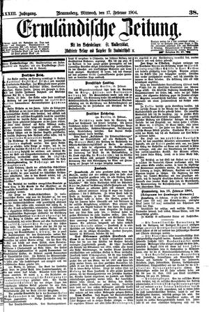 Ermländische Zeitung on Feb 17, 1904
