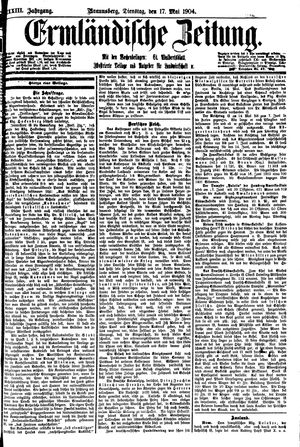 Ermländische Zeitung vom 17.05.1904