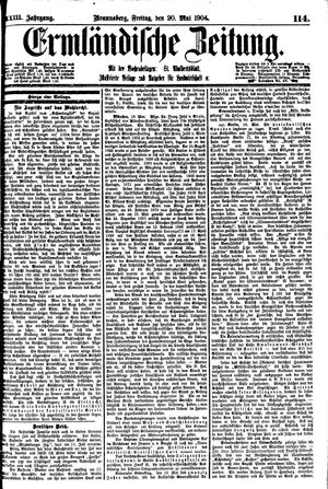 Ermländische Zeitung vom 20.05.1904