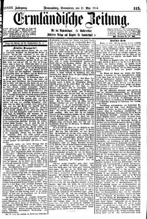 Ermländische Zeitung vom 21.05.1904