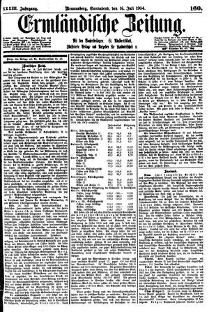 Ermländische Zeitung vom 16.07.1904