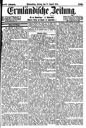 Ermländische Zeitung on Aug 19, 1904