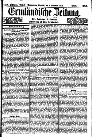 Ermländische Zeitung on Nov 6, 1904