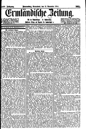 Ermländische Zeitung on Nov 12, 1904