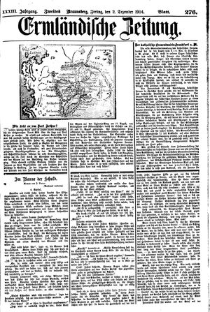 Ermländische Zeitung on Dec 2, 1904