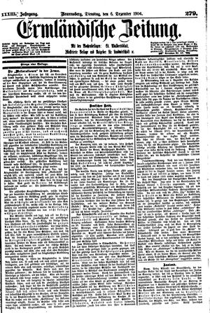 Ermländische Zeitung on Dec 6, 1904