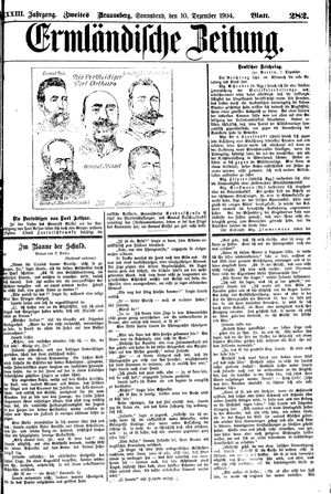 Ermländische Zeitung on Dec 10, 1904