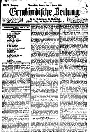 Ermländische Zeitung on Jan 1, 1905