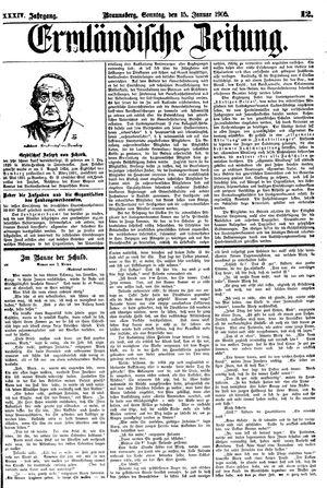 Ermländische Zeitung vom 15.01.1905