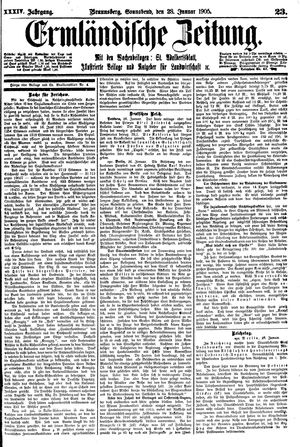 Ermländische Zeitung vom 28.01.1905