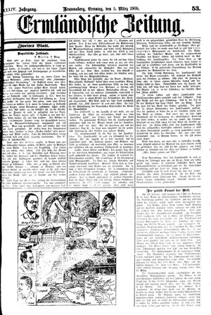 Ermländische Zeitung vom 05.03.1905