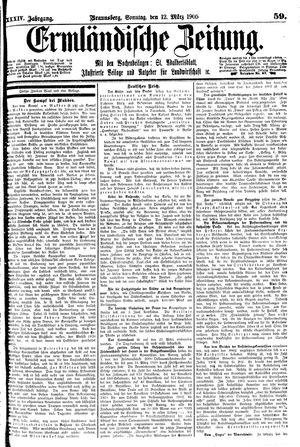 Ermländische Zeitung on Mar 12, 1905