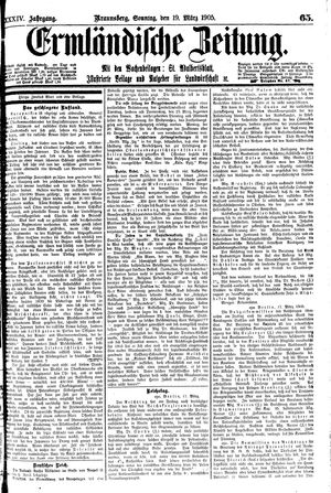 Ermländische Zeitung vom 19.03.1905