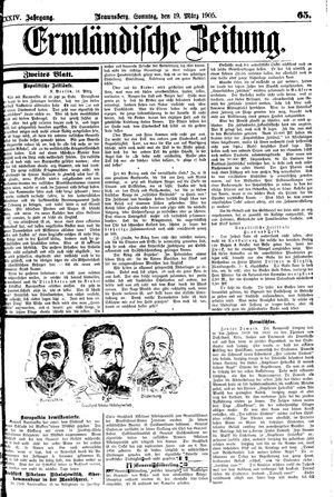 Ermländische Zeitung vom 19.03.1905