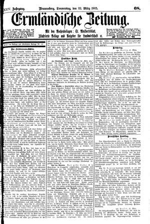 Ermländische Zeitung vom 23.03.1905