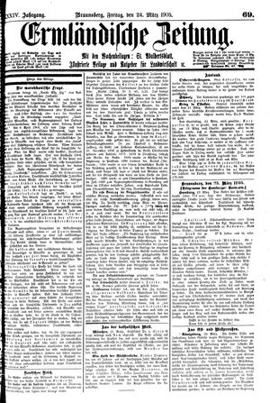 Ermländische Zeitung vom 24.03.1905