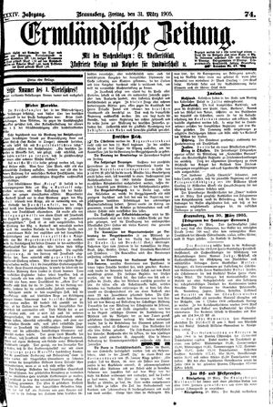 Ermländische Zeitung vom 31.03.1905
