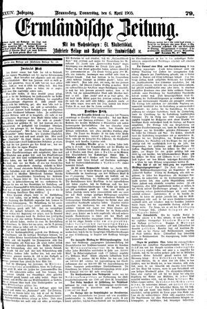 Ermländische Zeitung vom 06.04.1905