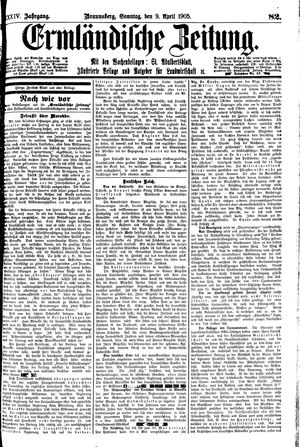 Ermländische Zeitung vom 09.04.1905