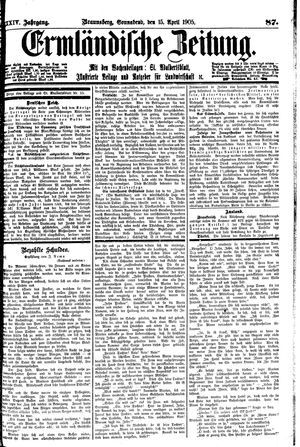 Ermländische Zeitung vom 15.04.1905